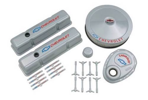 ls retro dress up kit Holley Engine Dress Up Kit - Vintage Finned - SBC - Entire Engine