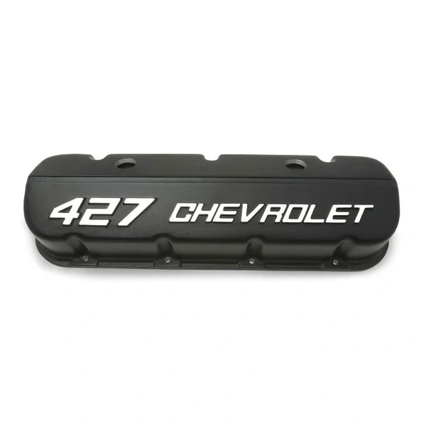427 Chevrolet Valve Covers - Black Powder Coat - 19202589