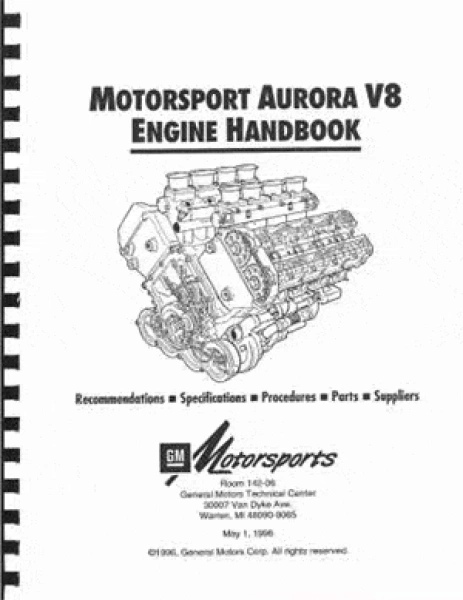 Motorsports Aurora V-8 Engine Handbook - 24502570