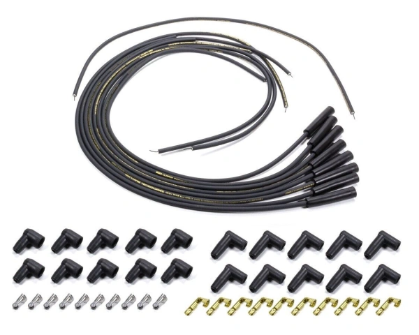 Moroso 9881M MagTune Unassembled 8mm SparkPlug Wires Straight 180â€“ Boot HEI Uni - MOR9881M