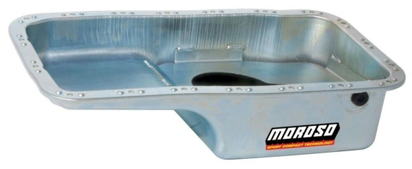 Moroso 20911 Honda 1.6 B16 1.8 B18 B-Series Oil Pan VTEC 1/2 NPT Turbo Drainback - MOR20911