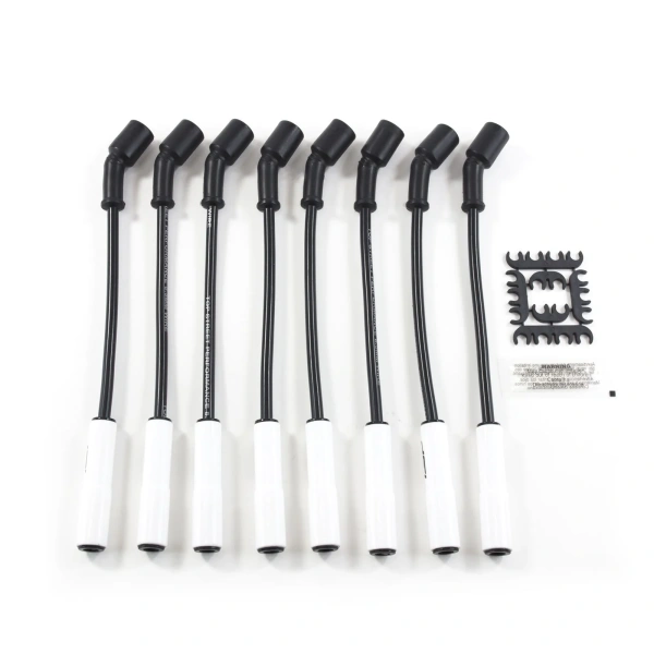 8.5mm Ignition Wires 12" Straight Plug Boot Fit Most 99-2015 GM LS Ceramic Boots - KPP81027CE