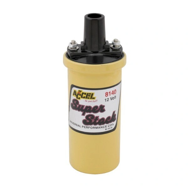 ACCEL 8140 Super Stock 42K Volt Ignition Coil 1.4 Ohm Yellow - ACC8140