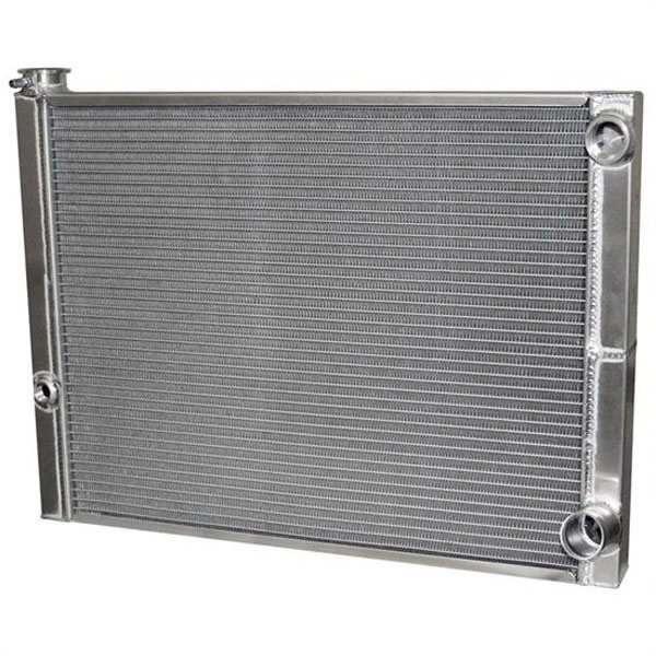 AFCO 80185NDP-16 Lightweight Double Pass Radiator 27.5" -16 AN Inlet Late Model - AFC80185NDP-16