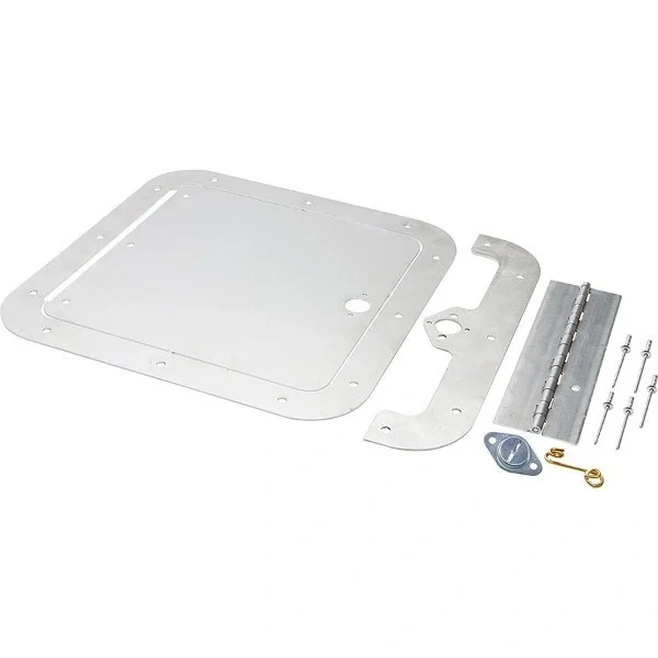 Allstar 18531 Access Panel Kit 8" x 8" Natural Aluminum Fuel Cells, Dry Sump Pump Tanks - ALL18531