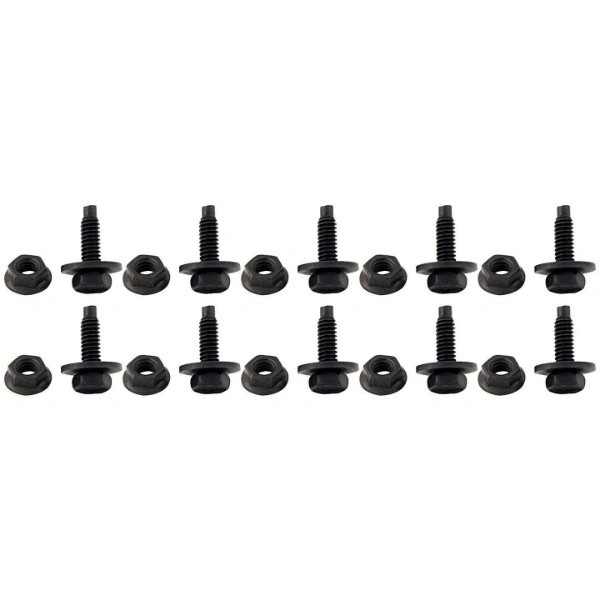 Allstar 18553 3/4" Body Bolt Kit Black 10 Piece 1/4"-20 Thread - ALL18553