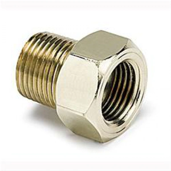 AutoMeter 2263 3/8" NPT Male Brass Probe Adapter Fitting Mechanical Temp Gauge - ATM2263
