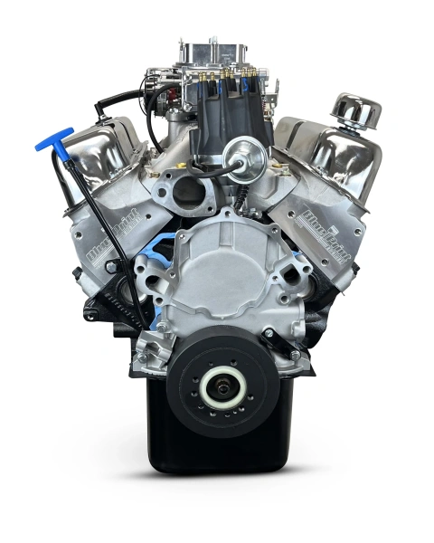 BluePrint Engines 347CI Stroker Crate Engine | Small Block Ford  | Dressed with Distributor & Carburetor | Aluminum Heads | Roller Cam - BPEBP3479CTC