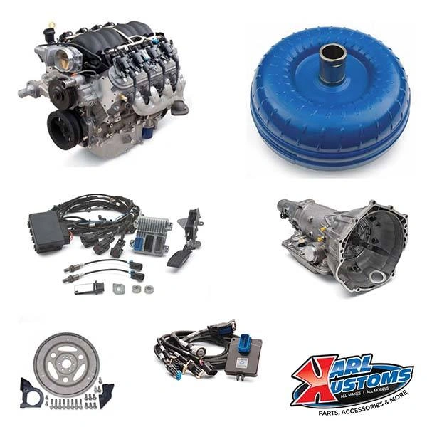 Chevy Performance LS376/525 Connect & Cruise Powertrain System - 6.2L Engine with 4L75-E Automatic Transmission - CPSLS35254L75E
