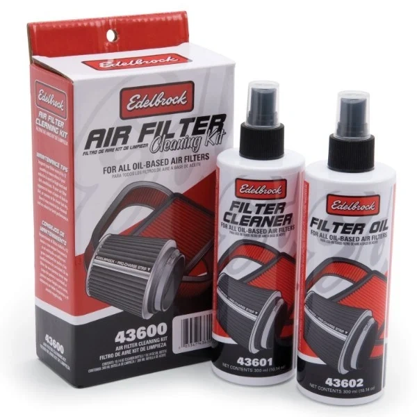 Edelbrock 43600 Air Filter Cleaning Kit Clear Oil - EDE43600
