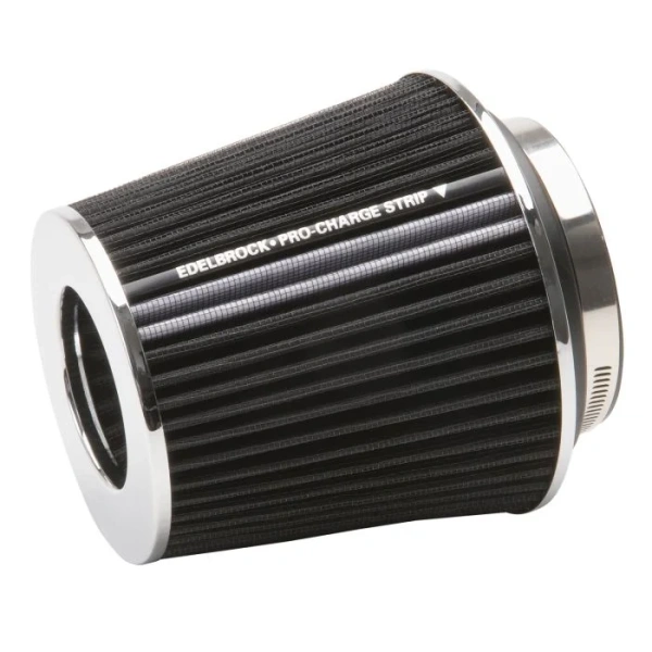 Edelbrock 43640 Pro-Flo Series Conical Air Filter 6.7" Tall Style Black/Chrome - EDE43640