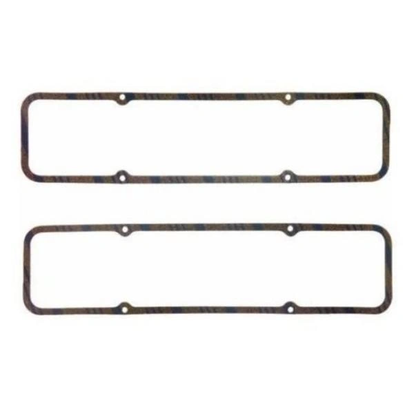 Fel-Pro 1604 Cork w/ Steel Core Valve Cover Gaskets SBC Perimeter Bolt - FEL1604