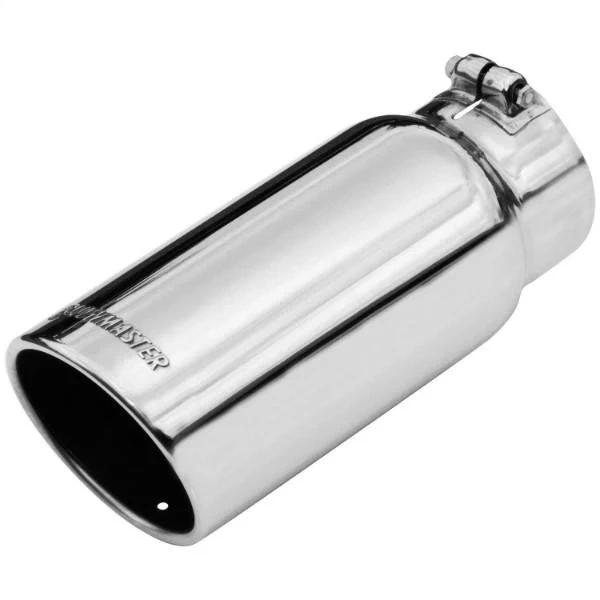 Flowmaster 15368 5" Rolled Angle-Cut Clamp-On Stainless Steel Exhaust Tip Fits 4" Polished - FLO15368