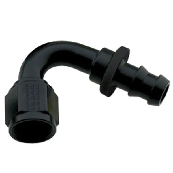 Fragola 212006-BL Fitting #6 120 Degree Push Lock Black - FRG212006BL