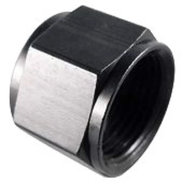 Fragola 481808BL -8 AN Aluminum 1/2" Tube Nut Black - FRG481808BL
