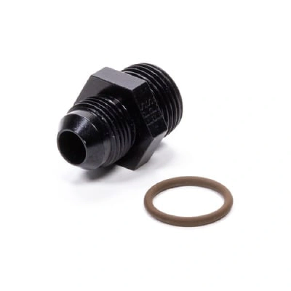 Fragola Fitting, Adapter, Straight 8 AN Male to 10 AN Male O-Ring, Aluminum, Black Anodized, Each - FRG495104BL