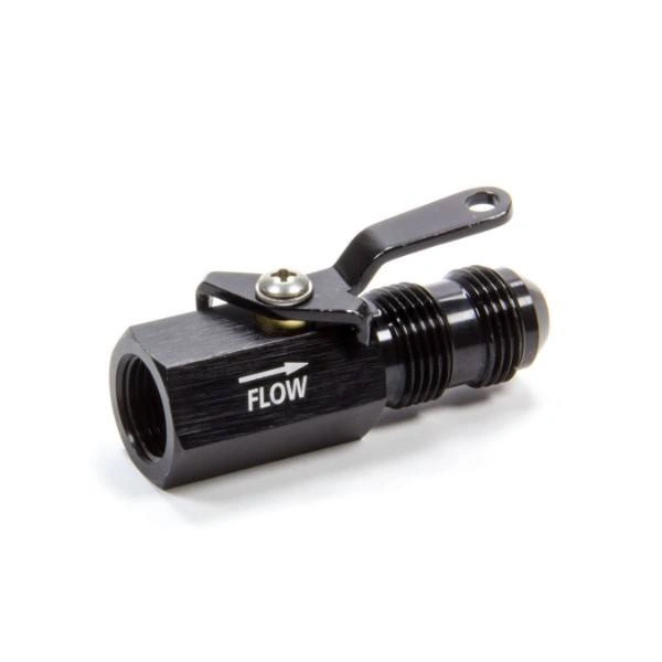 Fragola 961010BL 1/2" NPT Female to -10 AN Male Shut Off Valve Black - FRG961010BL