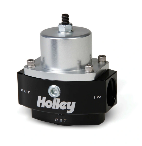 Holley 12-847 Billet Fuel Pressure Regulator Adjustable 4.5-9 Psi 10An In/Out 8An Return - HLY12-847