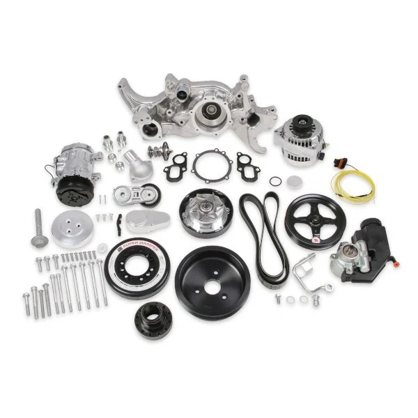 Holley 20-200P Comp Mid-Mount Premium Accessory System Lt-Polished - HLY20-200P