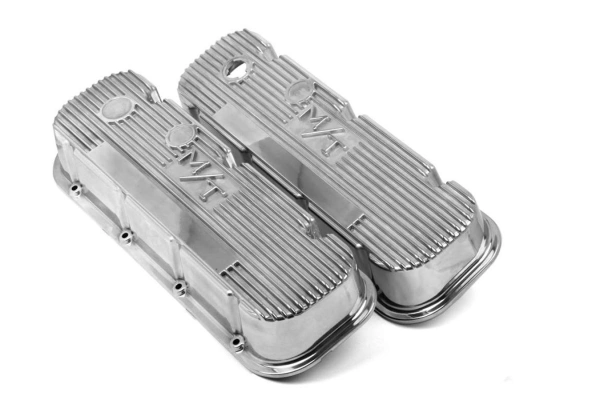 Holley 241-84 Valve Cover M/T BBC Polished - HLY241-84