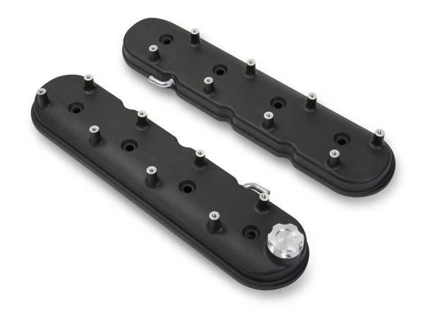Holley 241-91 Valve Cover LS Black Krinkle Finish - HLY241-91