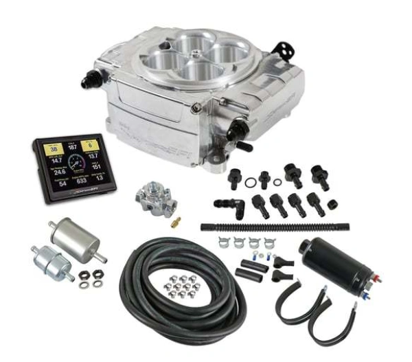 Holley Sniper 550-510-3XK Sniper 2 EFI Self-Tuning Master Kit Polished - HLY550-510-3XK