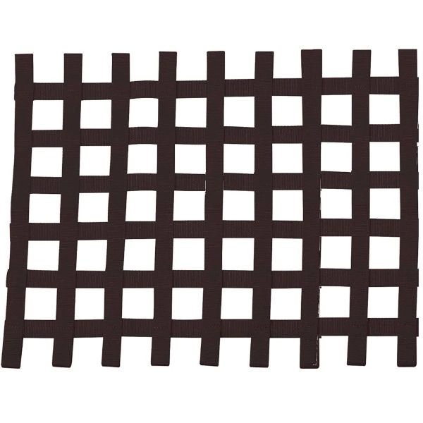 Ribbon Style Racing Window Net Non-SFI Black Circle Track Drag Race - KPP7007BK