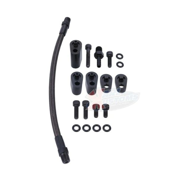 LS Engine Coolant Steam Vent Line Kit W/ Plugs LS1 LS2 LS3 LS6 5.7 6.0 Black - KPP81054BK