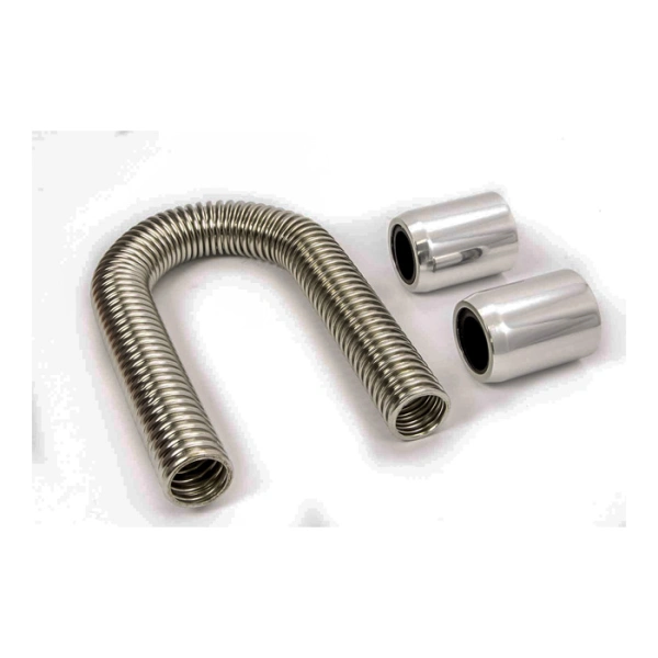 Radiator Hose Kit 36" - Stainless Steel Polished Caps - KPPK7307