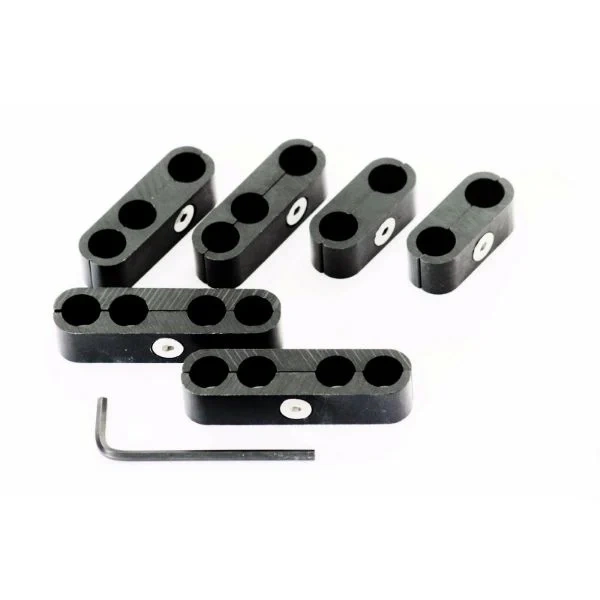 Deluxe Spark Plug Wire Separators Looms - Black - KPPK9372BK