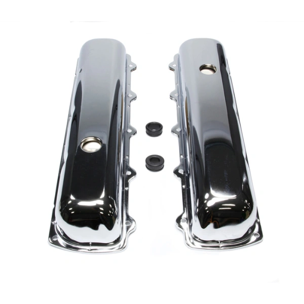 Chrome Steel Valve Covers Oldsmobile 330-455 - KPP8544
