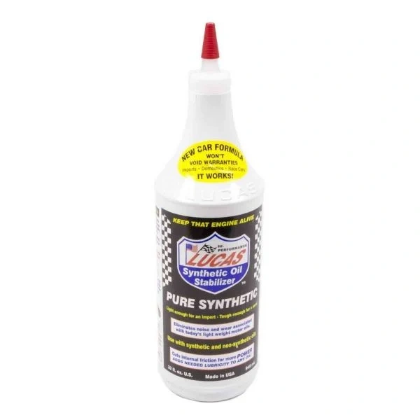 Lucas 10130 Pure Synthetic Oil Stabilizer Additive 1 Quart Bottle - LUC10130