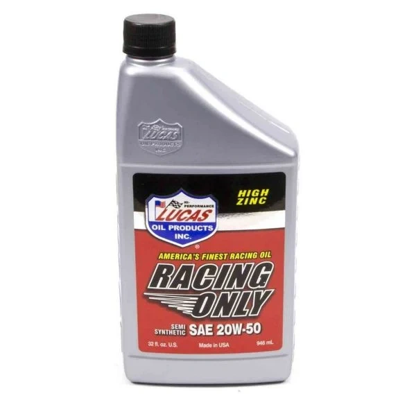 Lucas 10306 Semi-Synthetic Racing Motor Oil 20W50 1 Quart - LUC10306