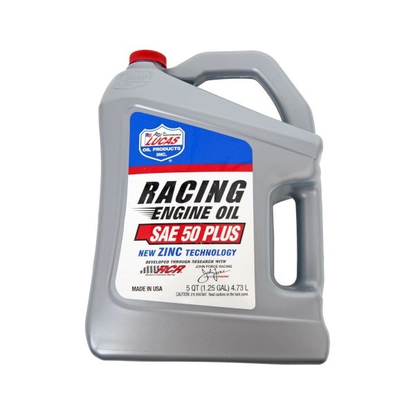 Lucas 10347 SAE 50 Plus Racing Motor Oil 5 Quart Jug - LUC10347