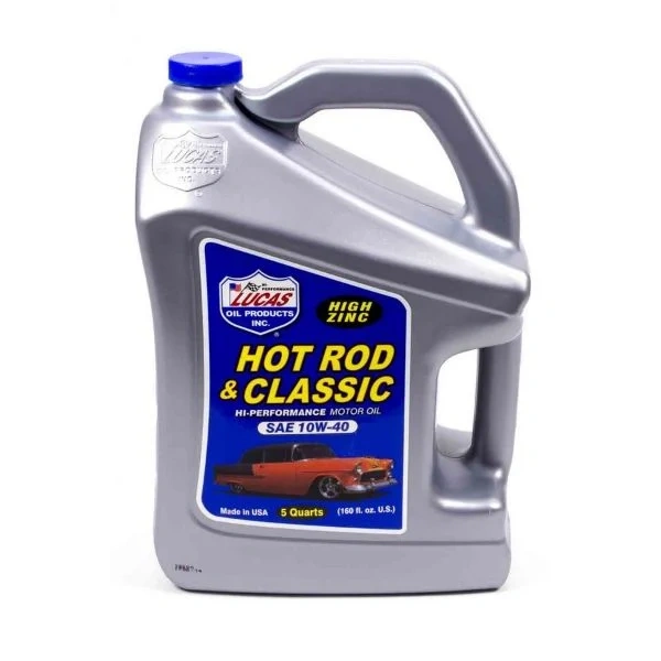 Lucas 10683 Hot Rod & Classic Car HP High-Zinc Motor Oil SAE 10W-40 - LUC10683