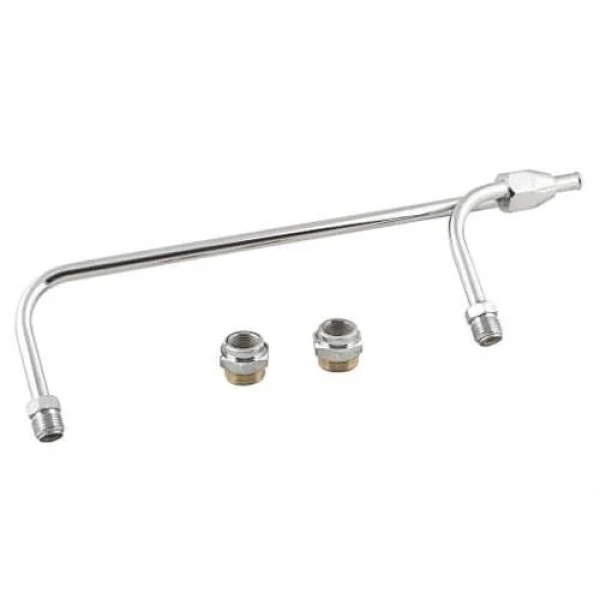 Mr. Gasket 1552 Fuel Line Kit 3/8" Fuel Hose 9-5/16" Spacing - Chrome - MRG1552