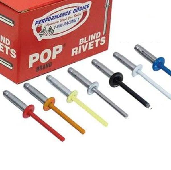 POP 66ELW 3/16" Exploding Rivets Large Head White - POP66ELW